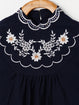 Embroidered Yoke Boho Top