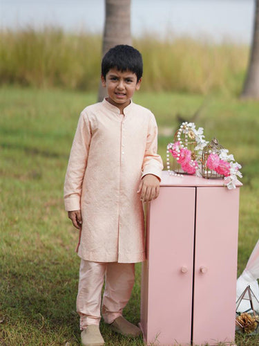 Shell Pink Kurta Pyjama Set