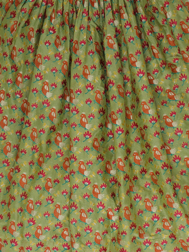 Chartreuse Banarasi Skirt