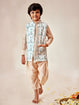 Pintucks Kurta And Paithani Pyjama With Daimond Bandi