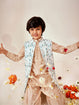 Pintucks Kurta And Paithani Pyjama With Daimond Bandi